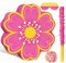 Daisy Flower Piñata Set Include Bat Blindfold Confetti Tassel Floral Piñata Daisy Hippie Boho Game for Birthday Baby Shower Gender Reveal Wedding Floral Party Supplies